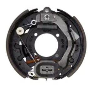 Dexter 23-435 8,000 lbs Per Pair Capacity (4,000 lbs Each) 12-1/4" x 3-3/8" Nev-R-Adjust® Electric Drum Trailer Brake, Right Side, 4-Bolt Mount, Black Painted Finish