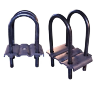 Trailer Parts Pro APUBR-8 U-Bolt Kit, 5.2K - 7K for 3" Round Axle Tube, 1/2"-20 Rod Diameter, 7" Long, Plain Finish