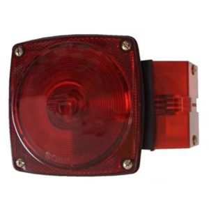 Optronics ST2RB Incandescent Stop, Turn & Tail Light, 4.75" Square, 2 Bulb, Passenger Side