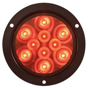 Optronics STL42RB LED Stop, Turn, & Tail light, 4" Red Round, 10 Diode