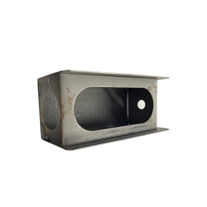 LP-2 Trailer Double Acting Light Box Guard - Steel Construction with precut mounting holes and precut view section for 6" Oval Stop Tail & Turn Light - and 2" Round Side Marker Light